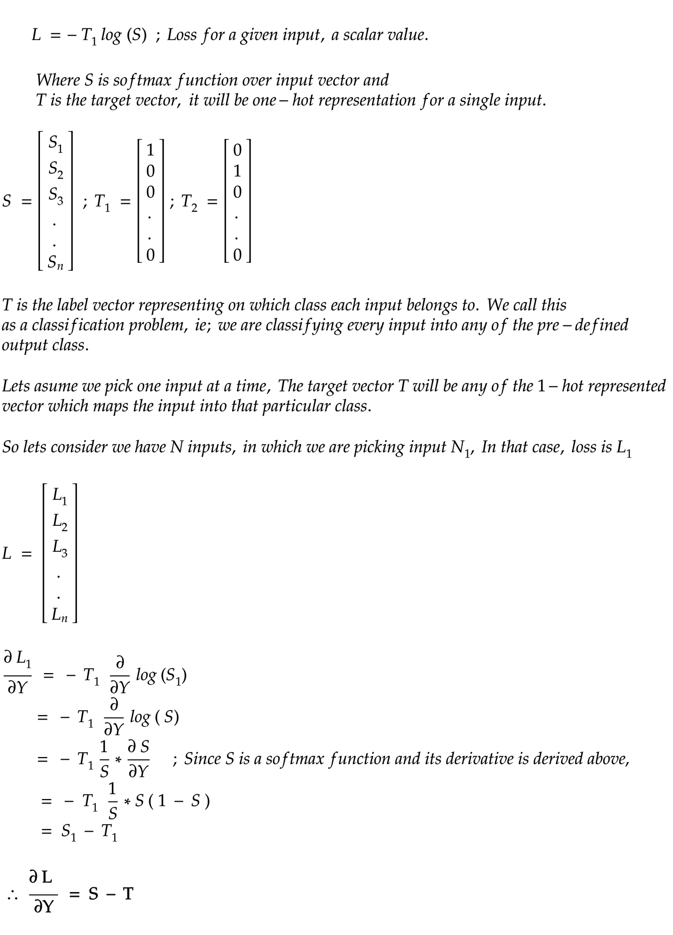 math entropy loss derivative